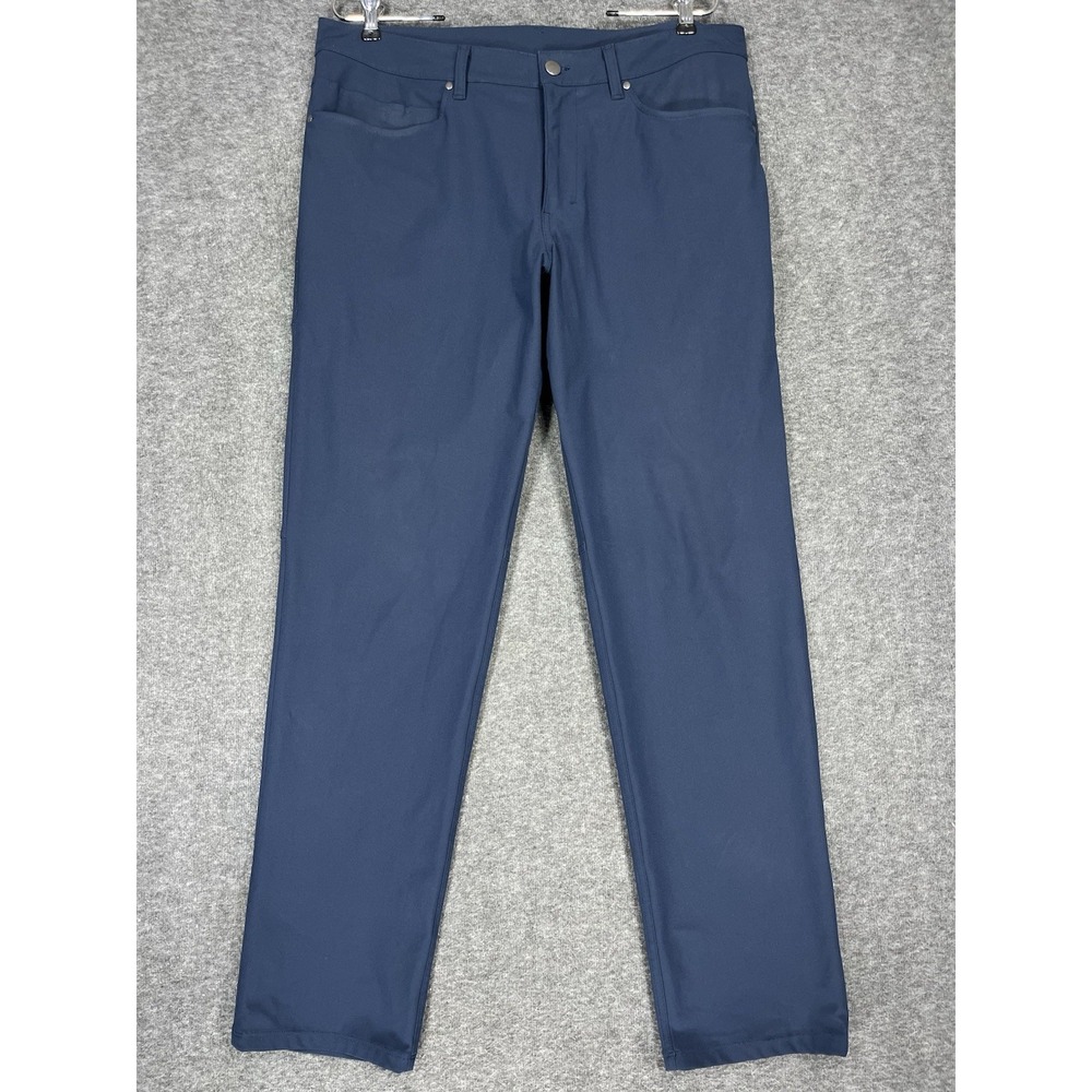 Lululemon Pants Mens 34X31 Blue ABC Classic Fit 5 Pocket Warpstreme Chino